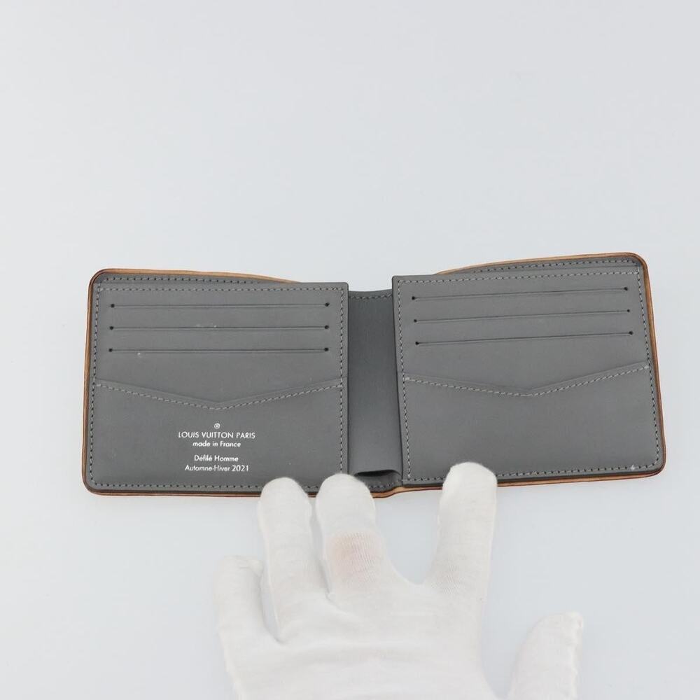 Louis Vuitton Mirror Portefeuille Slender Bifold Wallet Silver - Picture 6 of 16